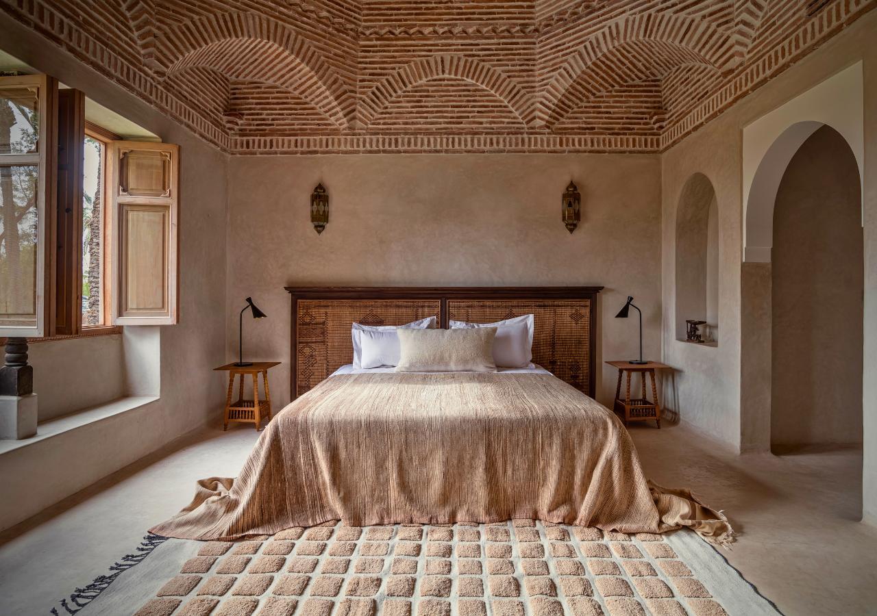 Bedroom at Jnane Rumi, Credit David Dumon