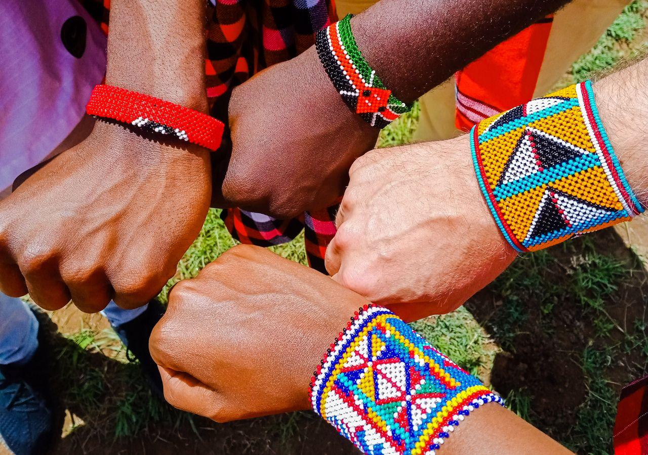 Kenyan beaded bracelets