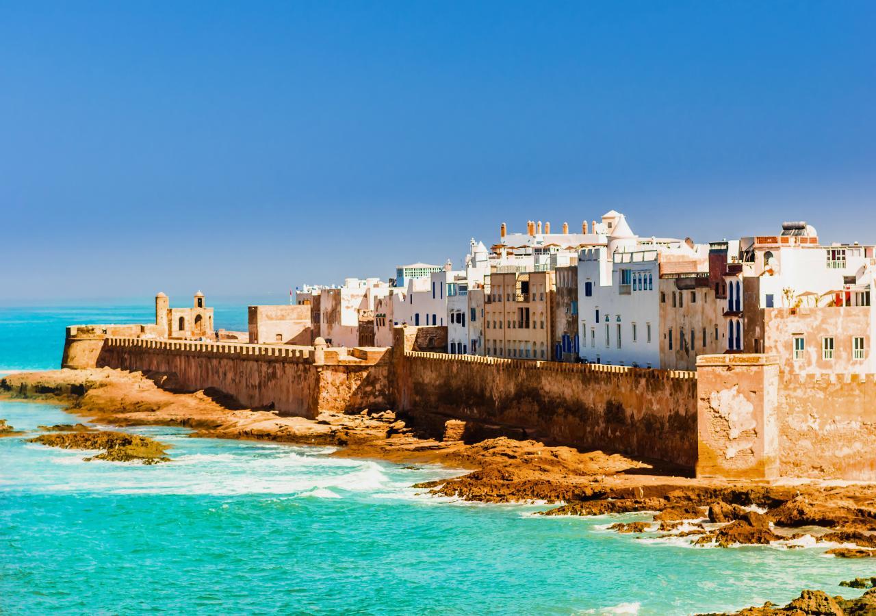 Essaouira coast in Morocco