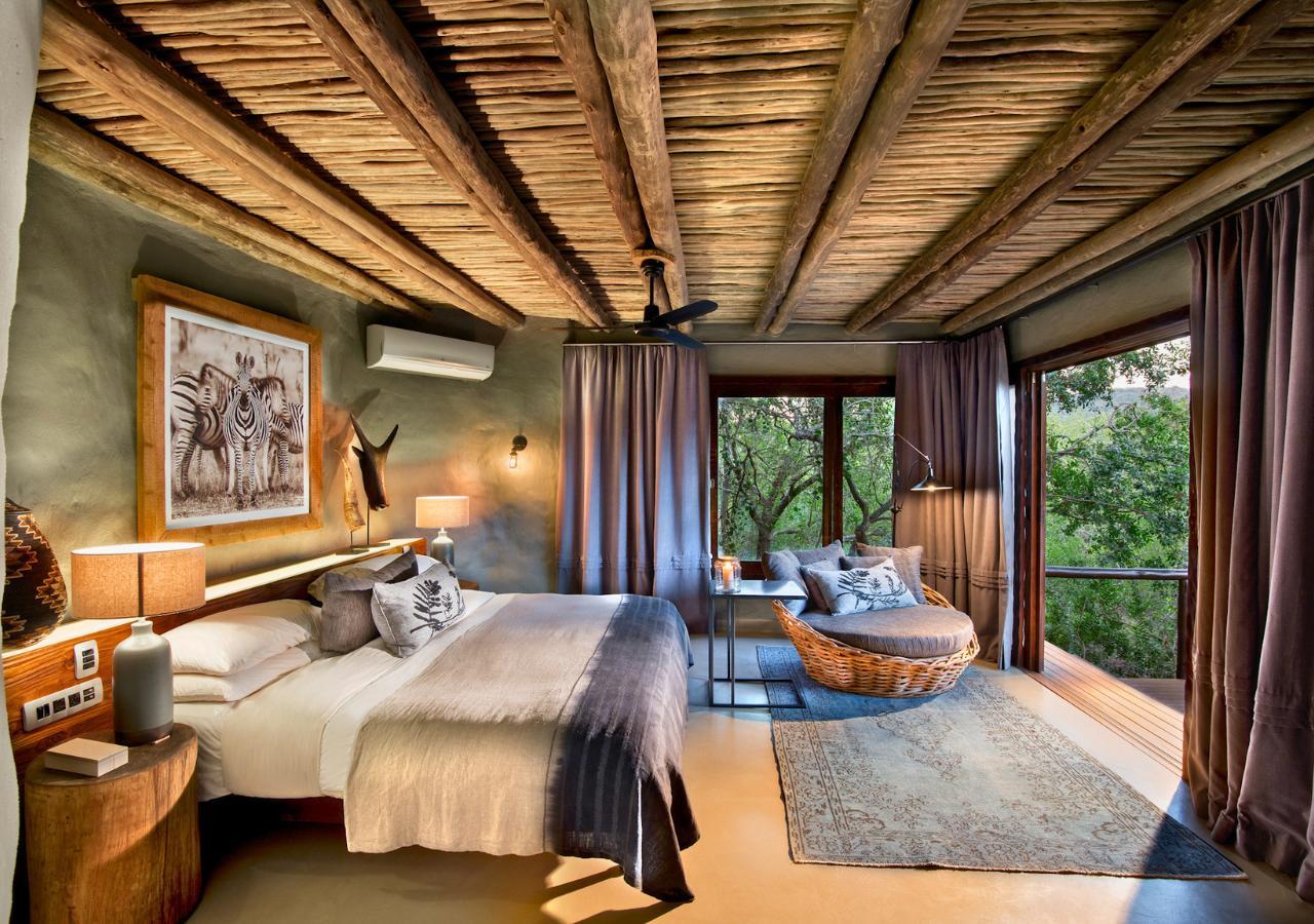Guest Cottage Bedroom at Phinda Rock Lodge, South Africa
