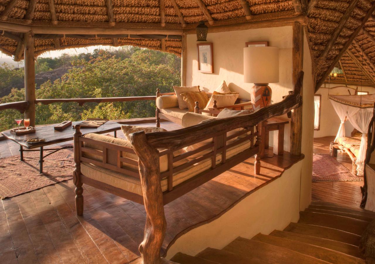 honeymoon suite at Elsa's Kopje in Kenya