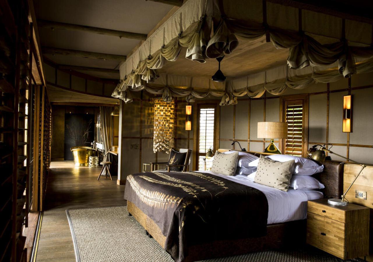 bedroom at a safari camp