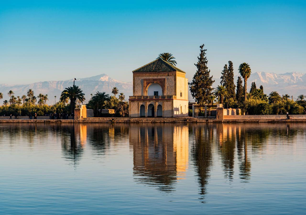 Menara Gardens in Marrakech Morocco