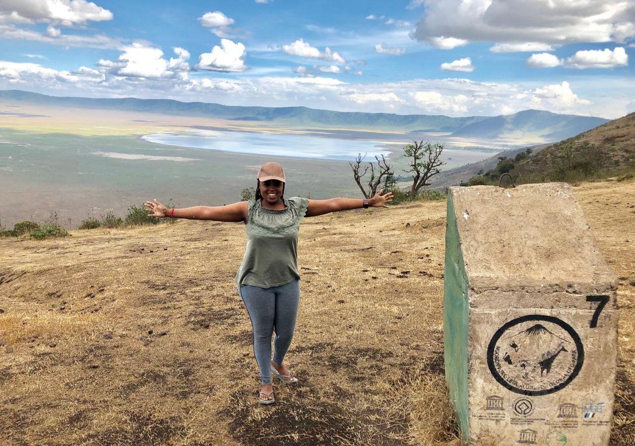 Milady at the Ngorongoro Crater