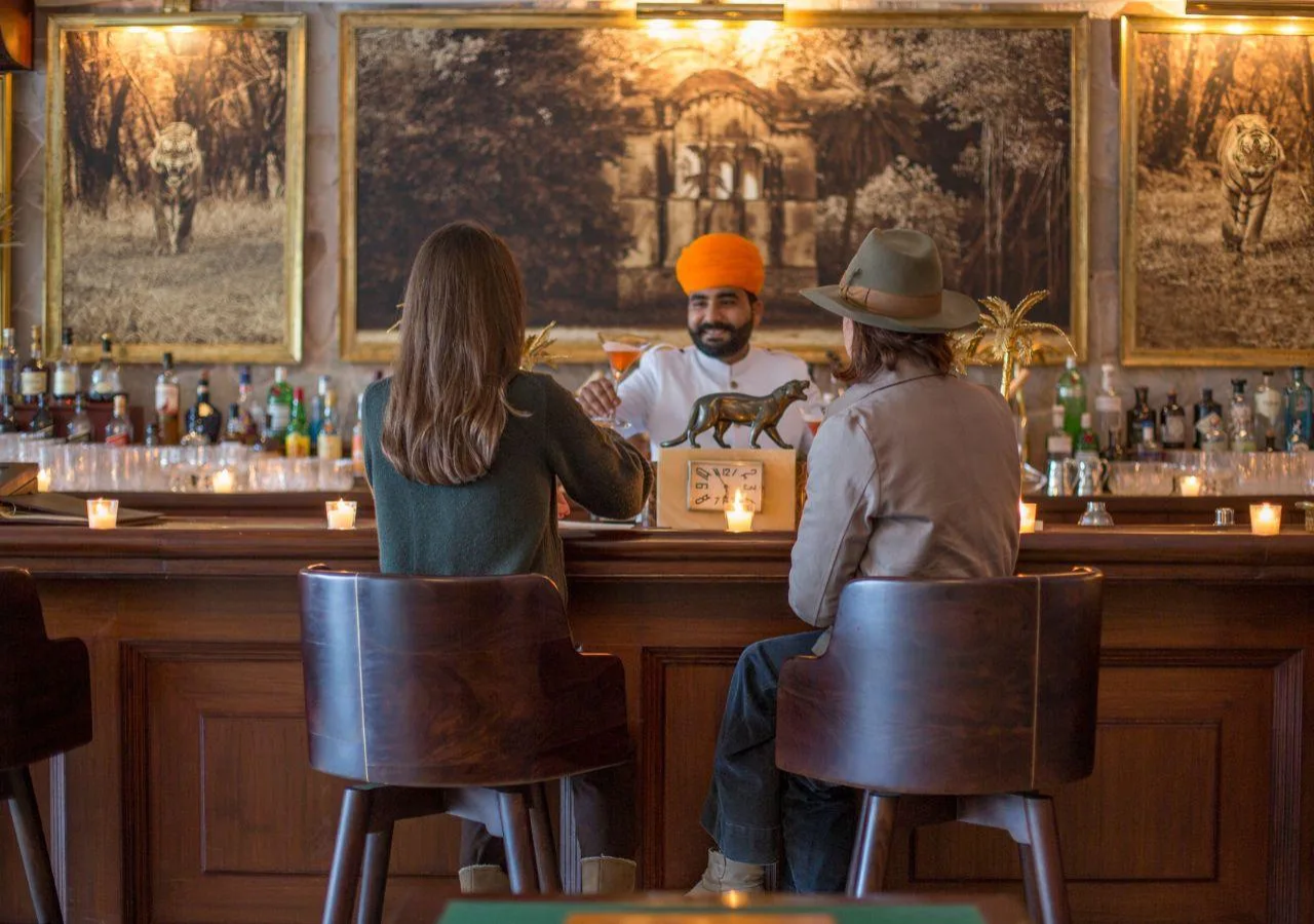 couple sitting at a bar