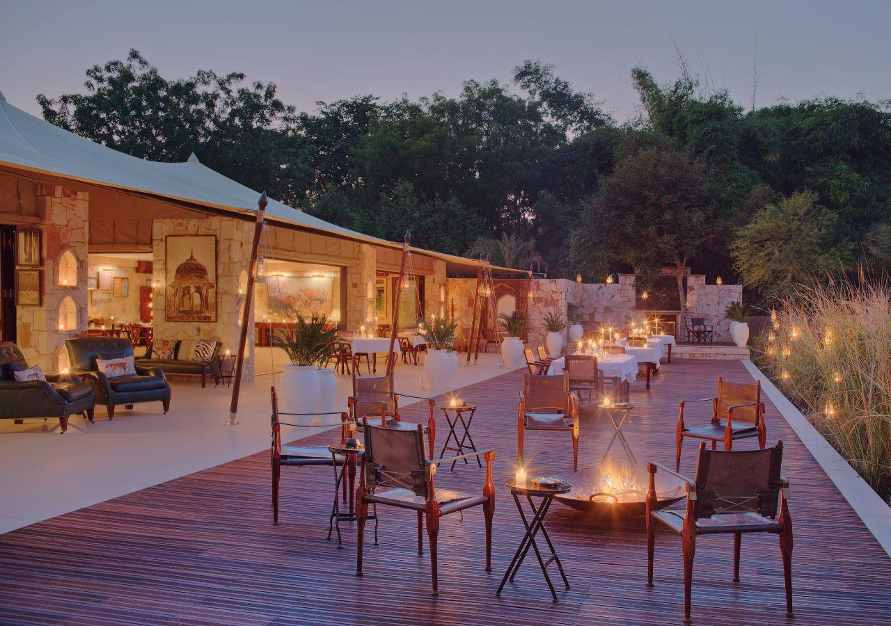 SUJÁN Sher Bagh lounge deck