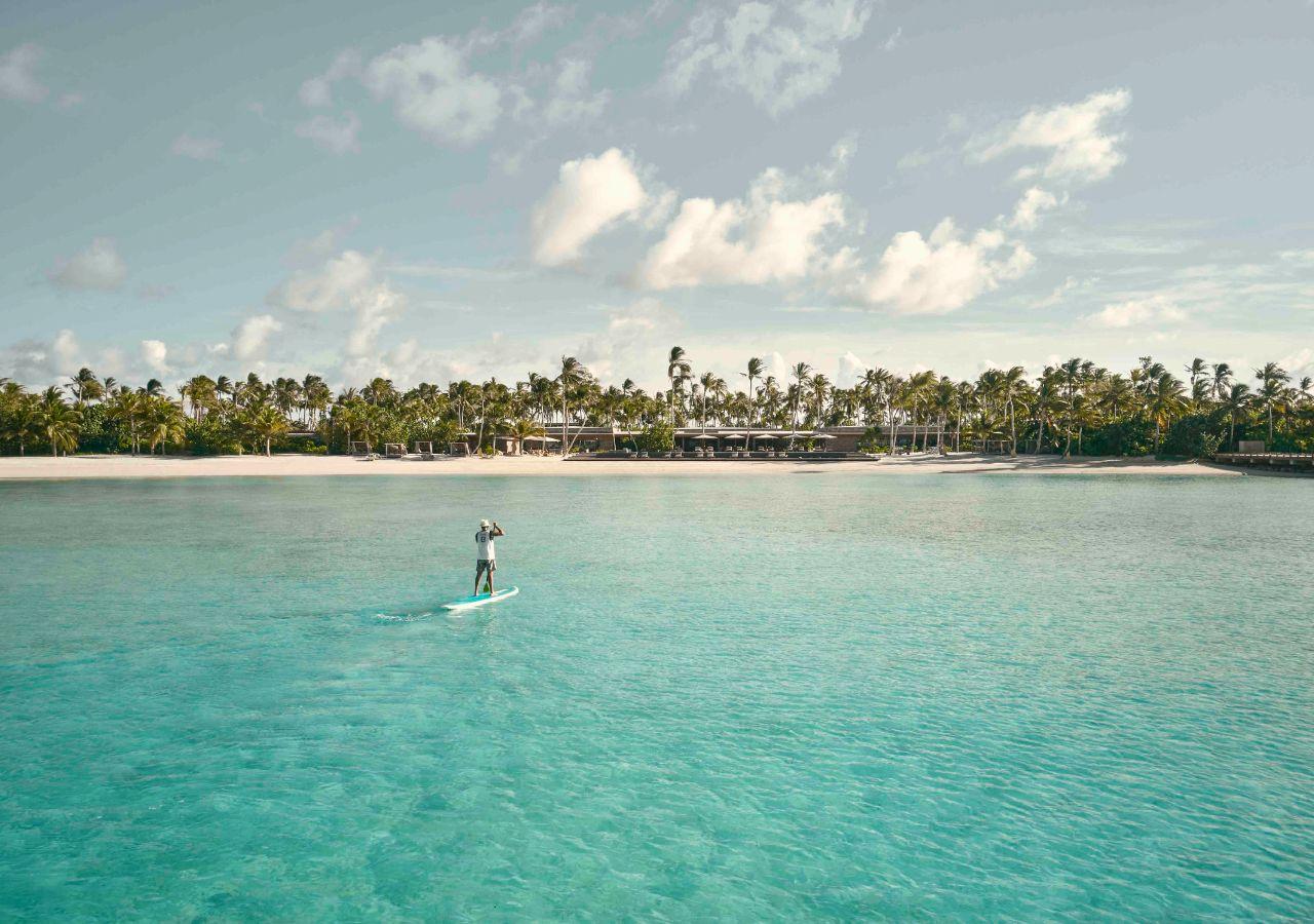 SUPing in the Maldives