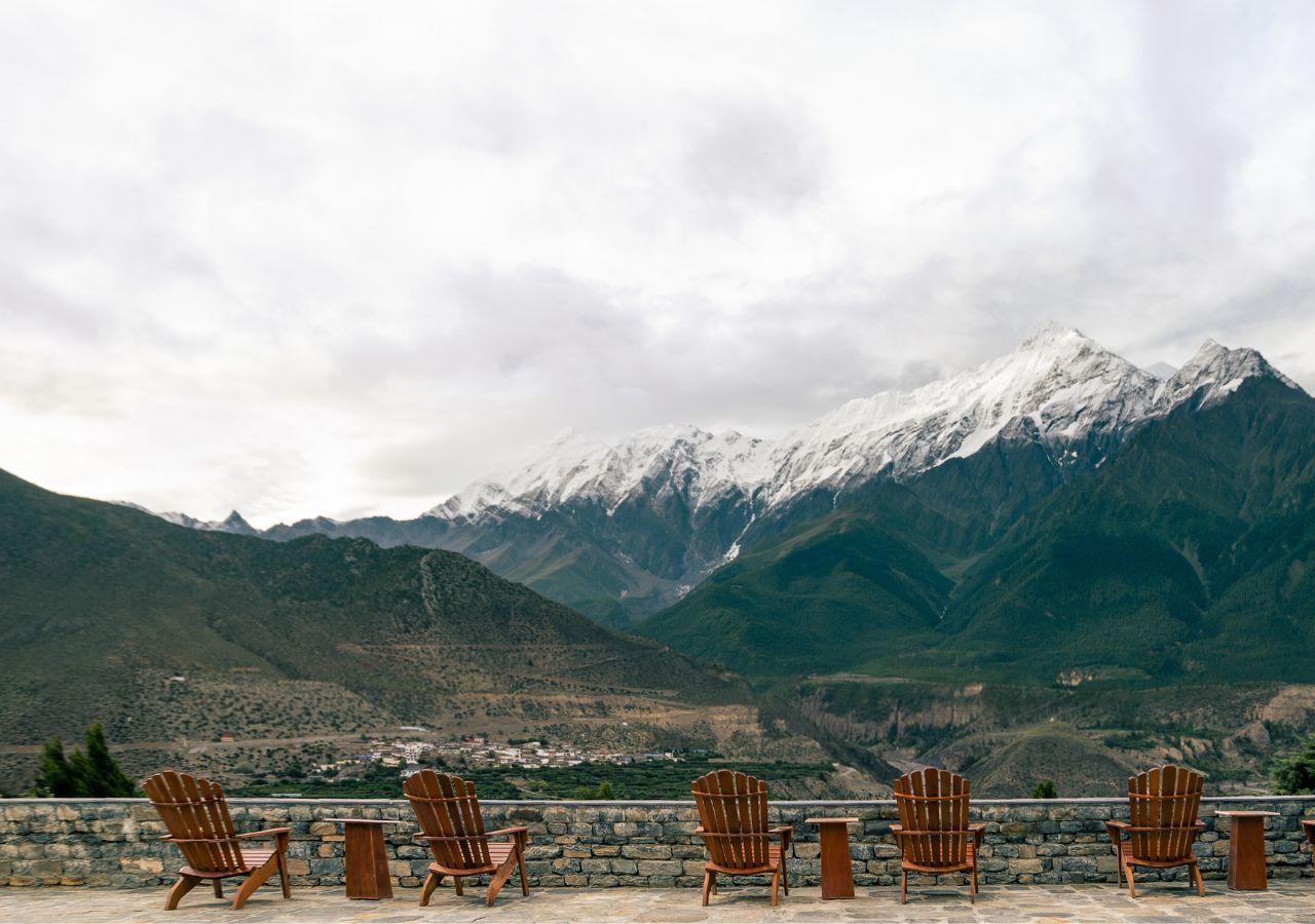 mountain view in Mustang, Nepal