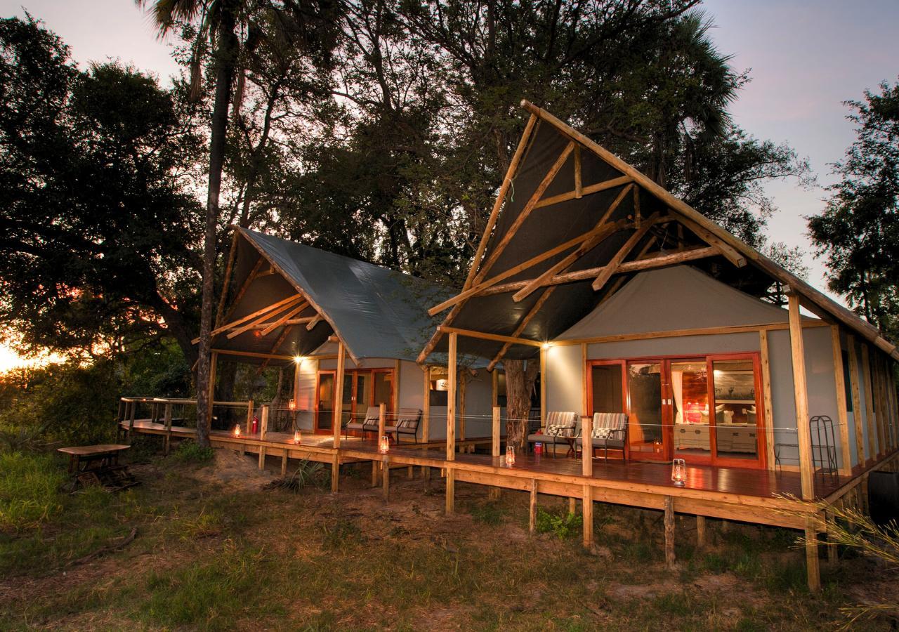 safari tent exterior at Chitabe Lediba