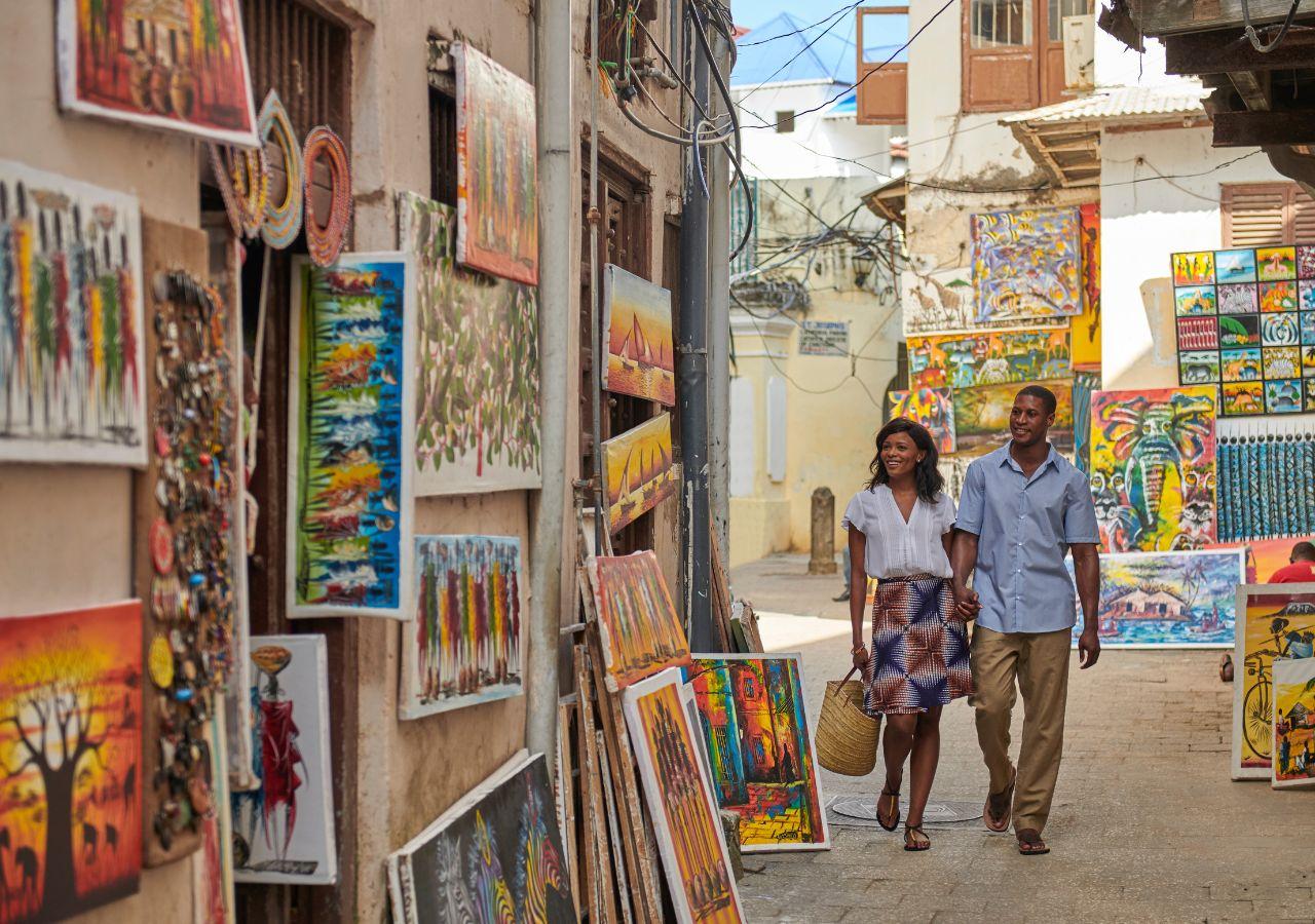 Tingatinga Art in Stone Town, Zanzibar