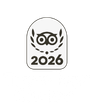 Trip Advisor Award 2026 greyscale homepage header
