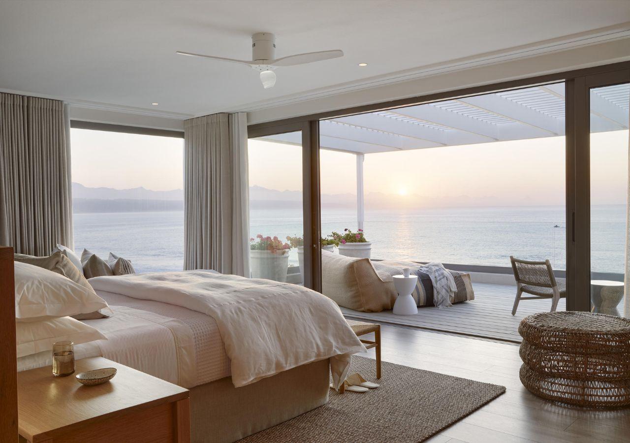 Bedroom with a ocean view at Walkers Beach