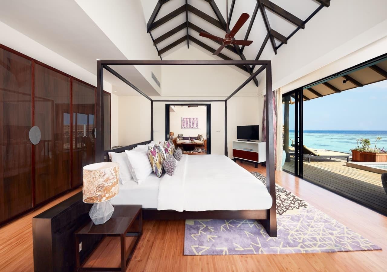 Amari Havodda Maldives Overwater Pool Suite Bedroom