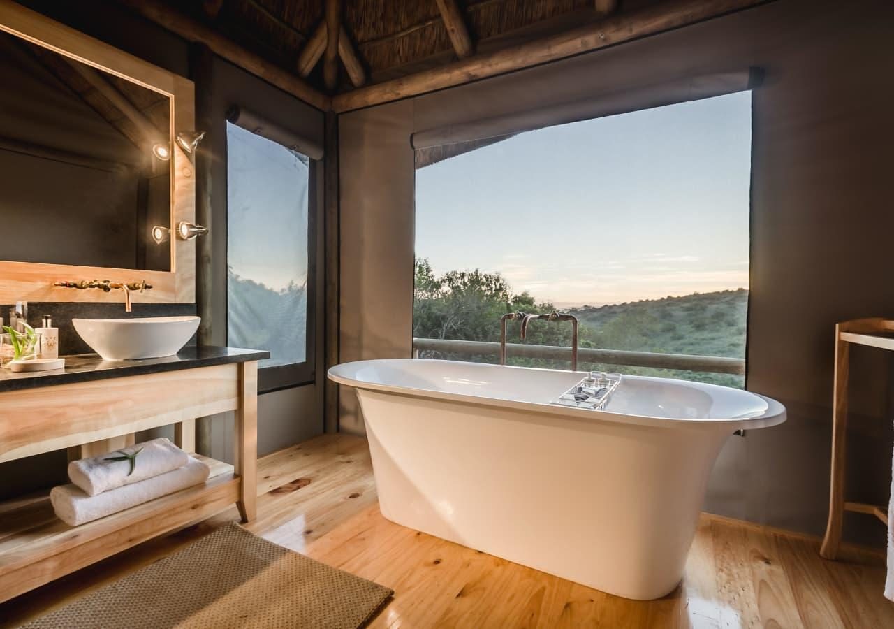 Bukela Game Lodge Luxury Safari Tente Bathroom