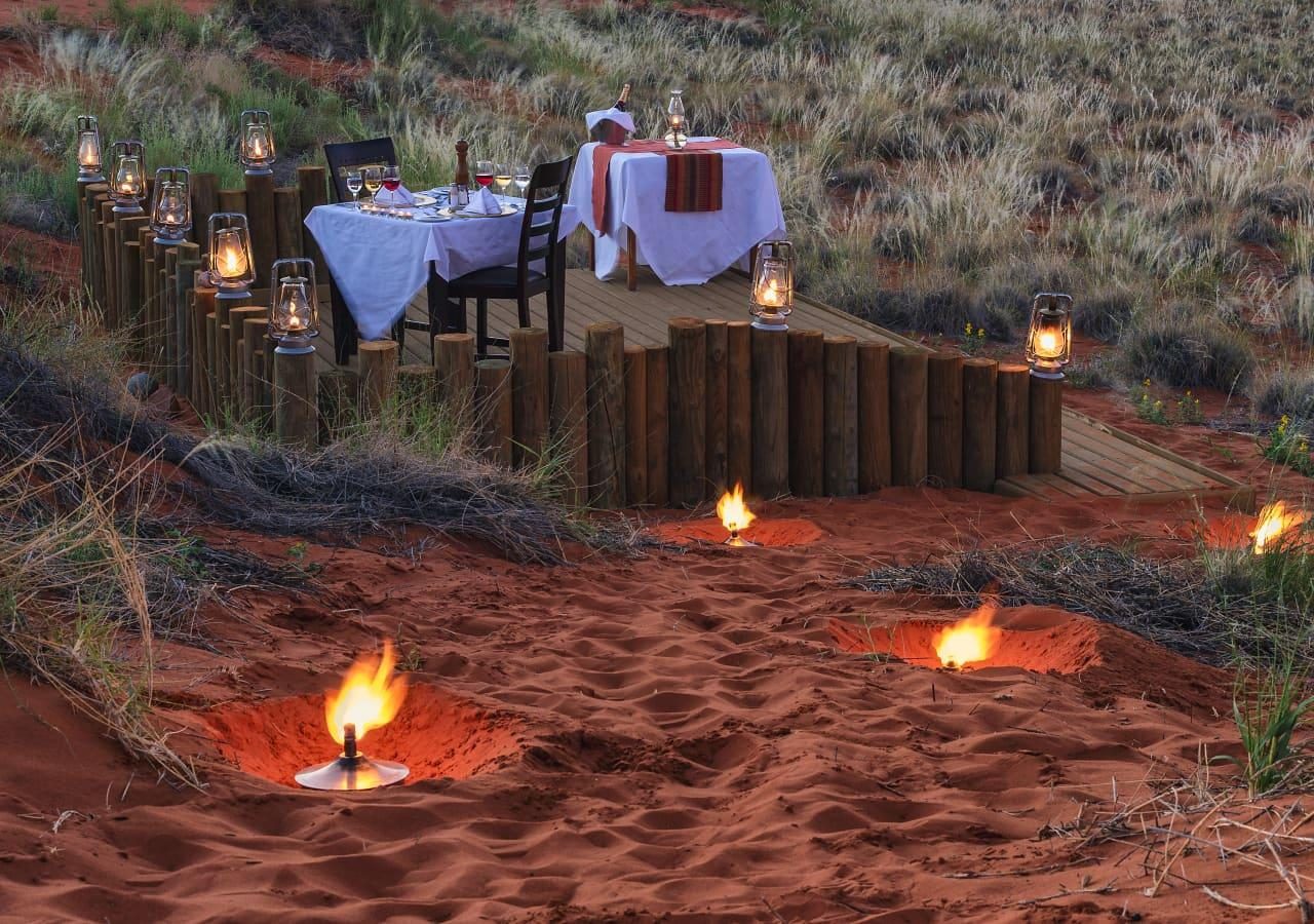 Desert Lodge Wolwedans private dinner