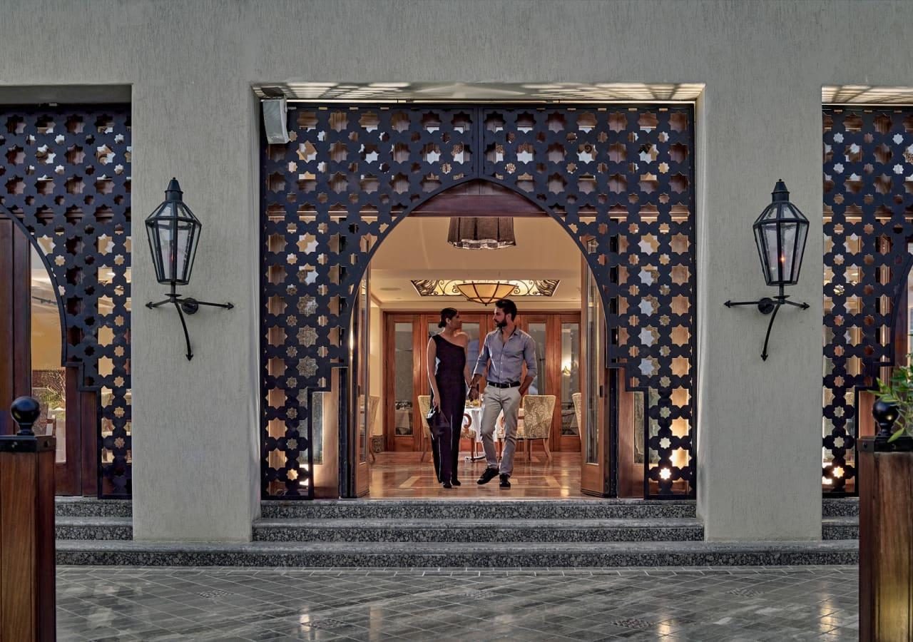 Four Seasons Sharm el Sheikh exterior at night