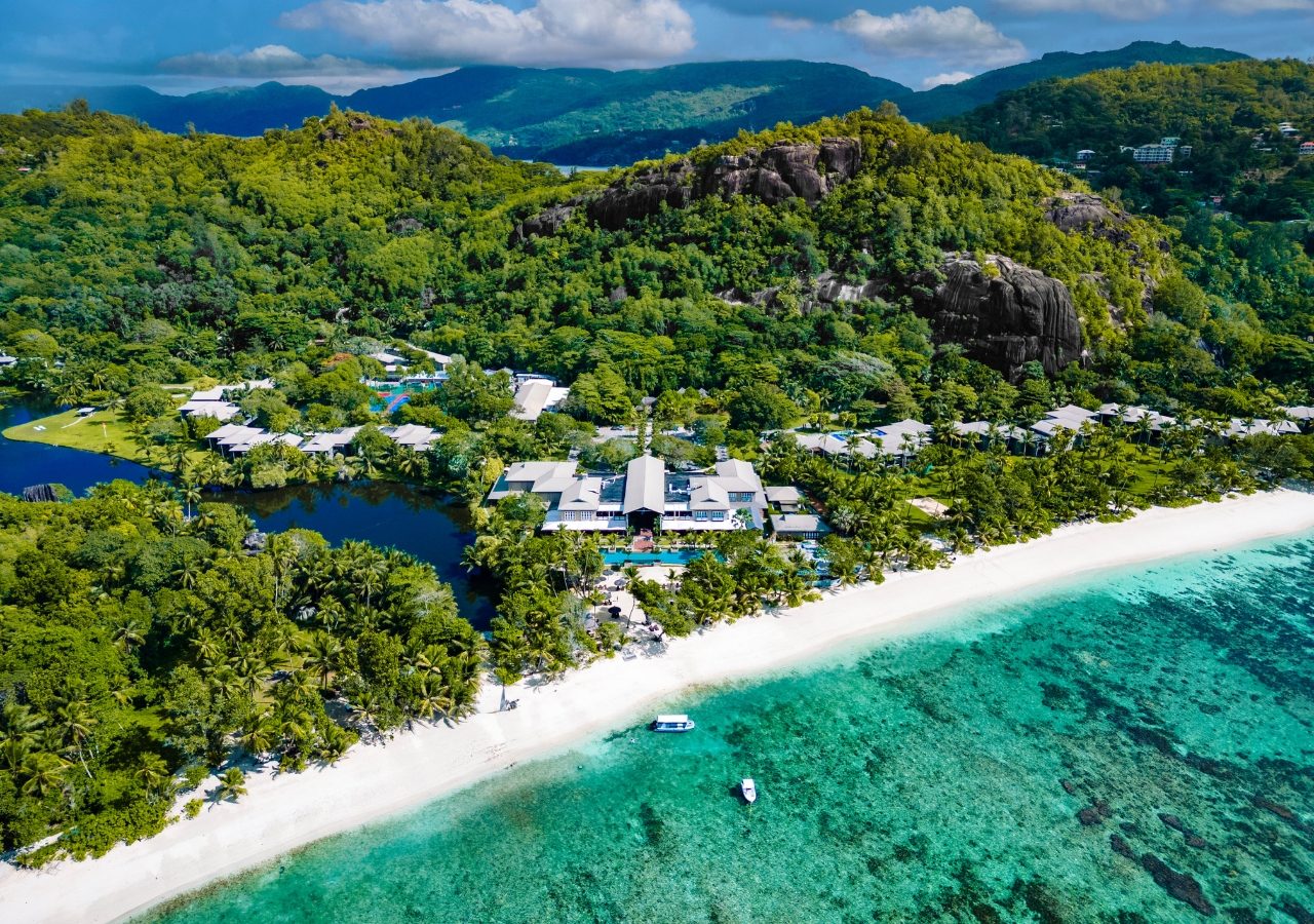 Kempinski Seychelles Aerial View