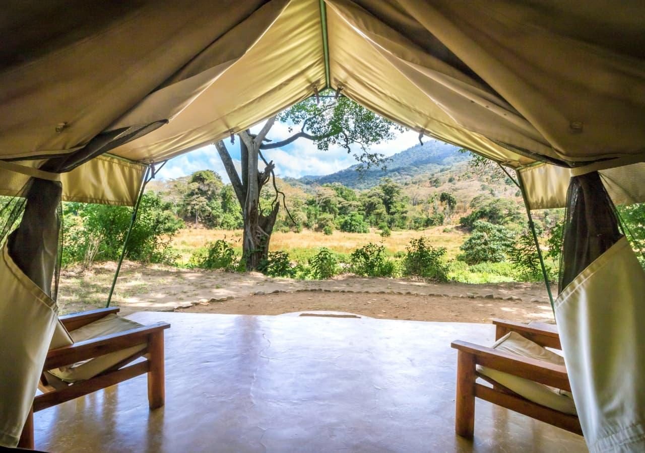 Kitich Camp Views From Inside A Tented Room