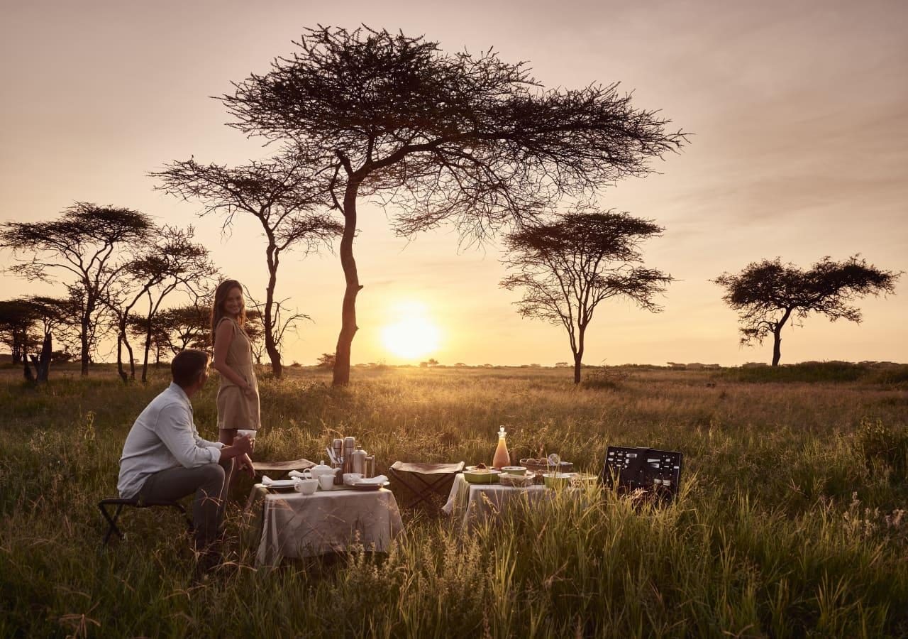 Kusini Camp picnic sundowners