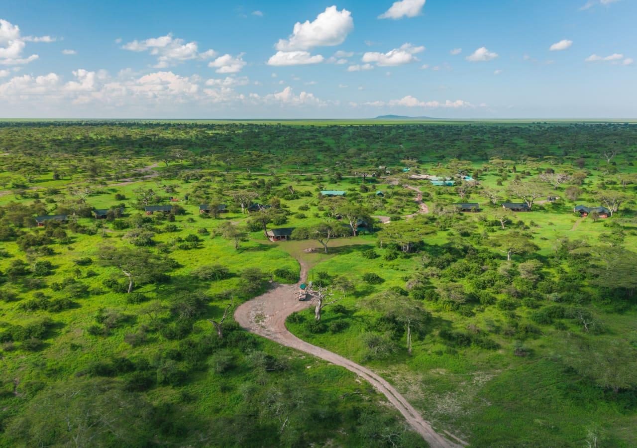 Lemala Mara Ndutu aerial view