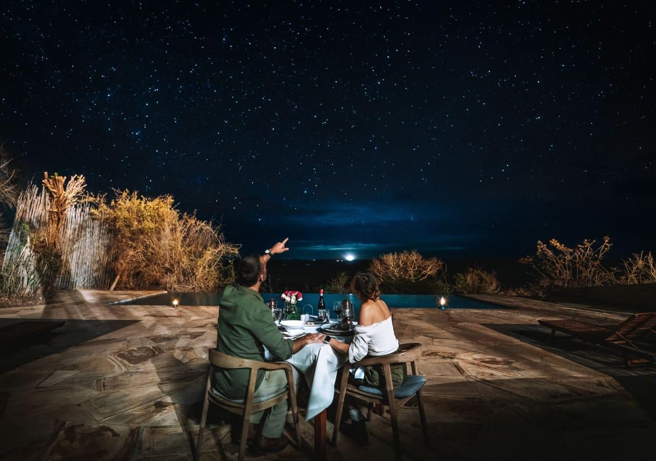 Lemala Mpingo Ridge dinner under the stars