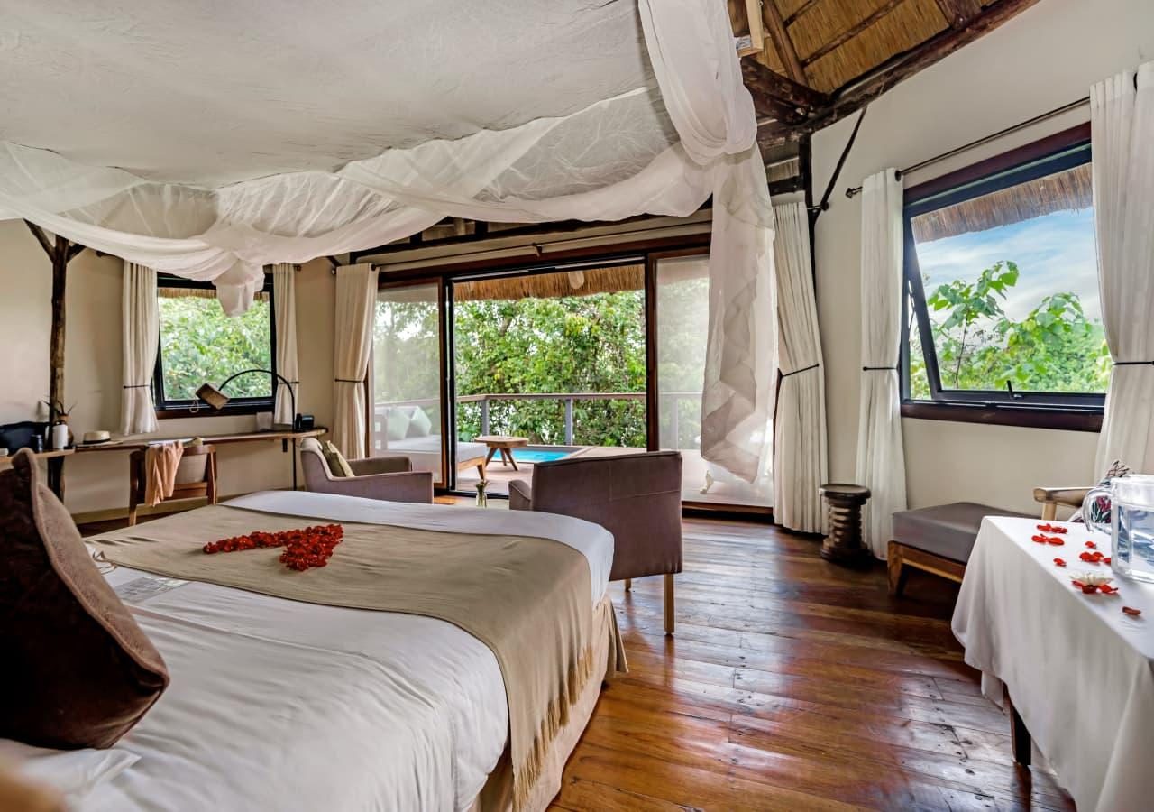 Lemala Wildwaters Lodge bedroom