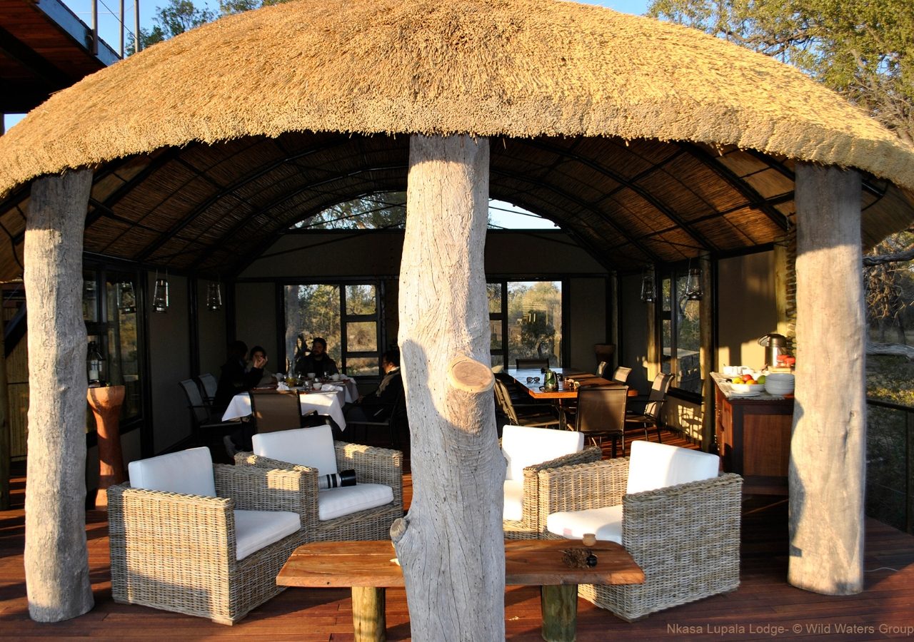 Nkasa Lupala Lodge Dining and Deck