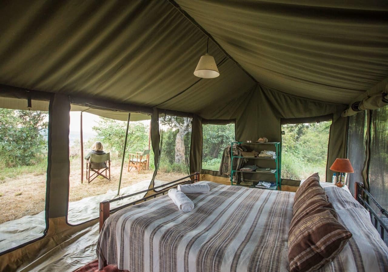 Siruai Mobile Camp tent interior