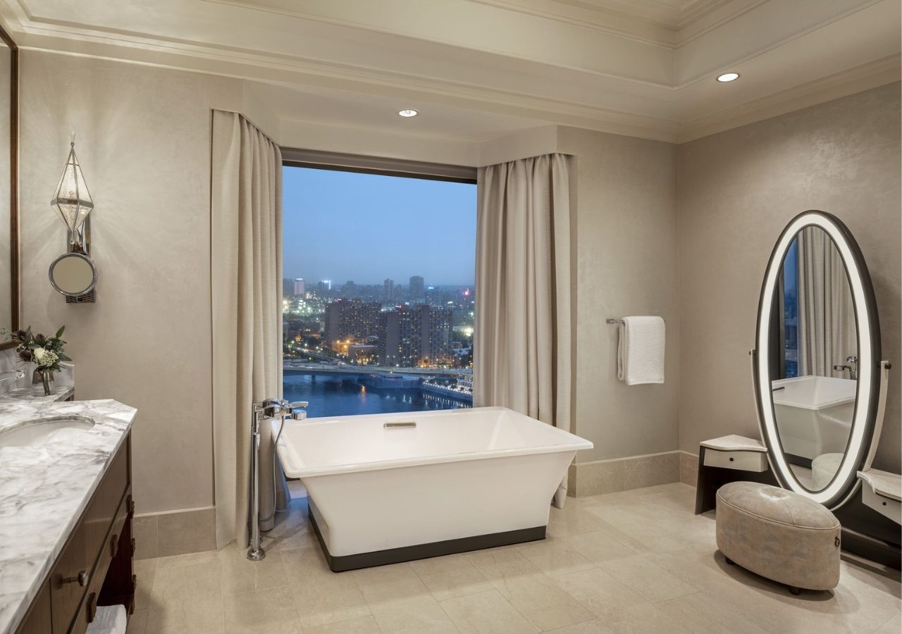 St Regis Cairo Apartment Bathroom