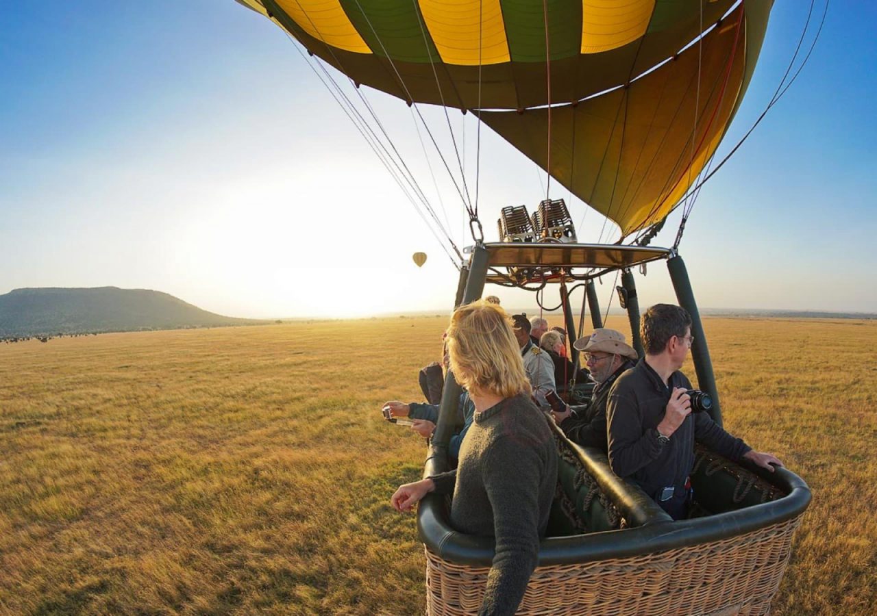 Sunrise balloon safari over the serengeti with Serengeti Under Canvas