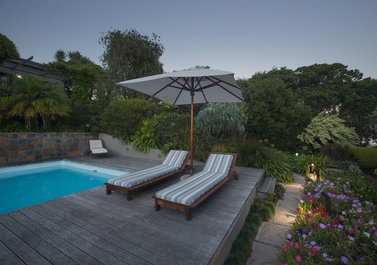 Swimming pool and deck area