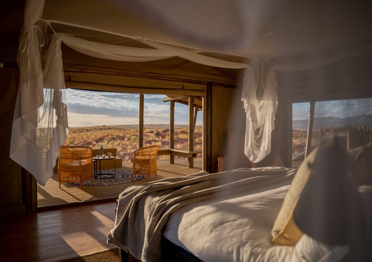 Wolwedans Dune Camp bedroom interior