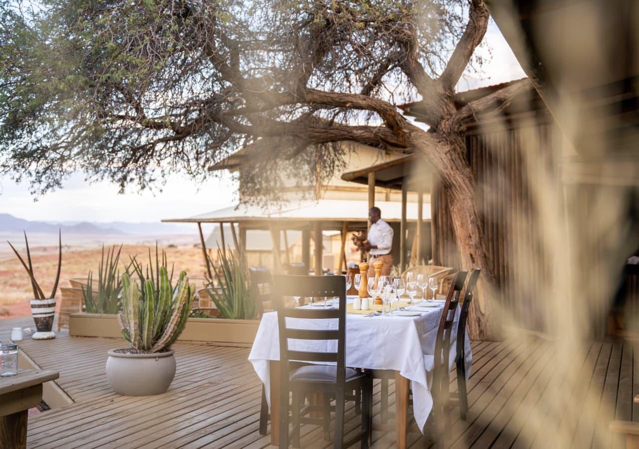 Wolwedans Dune Camp dining