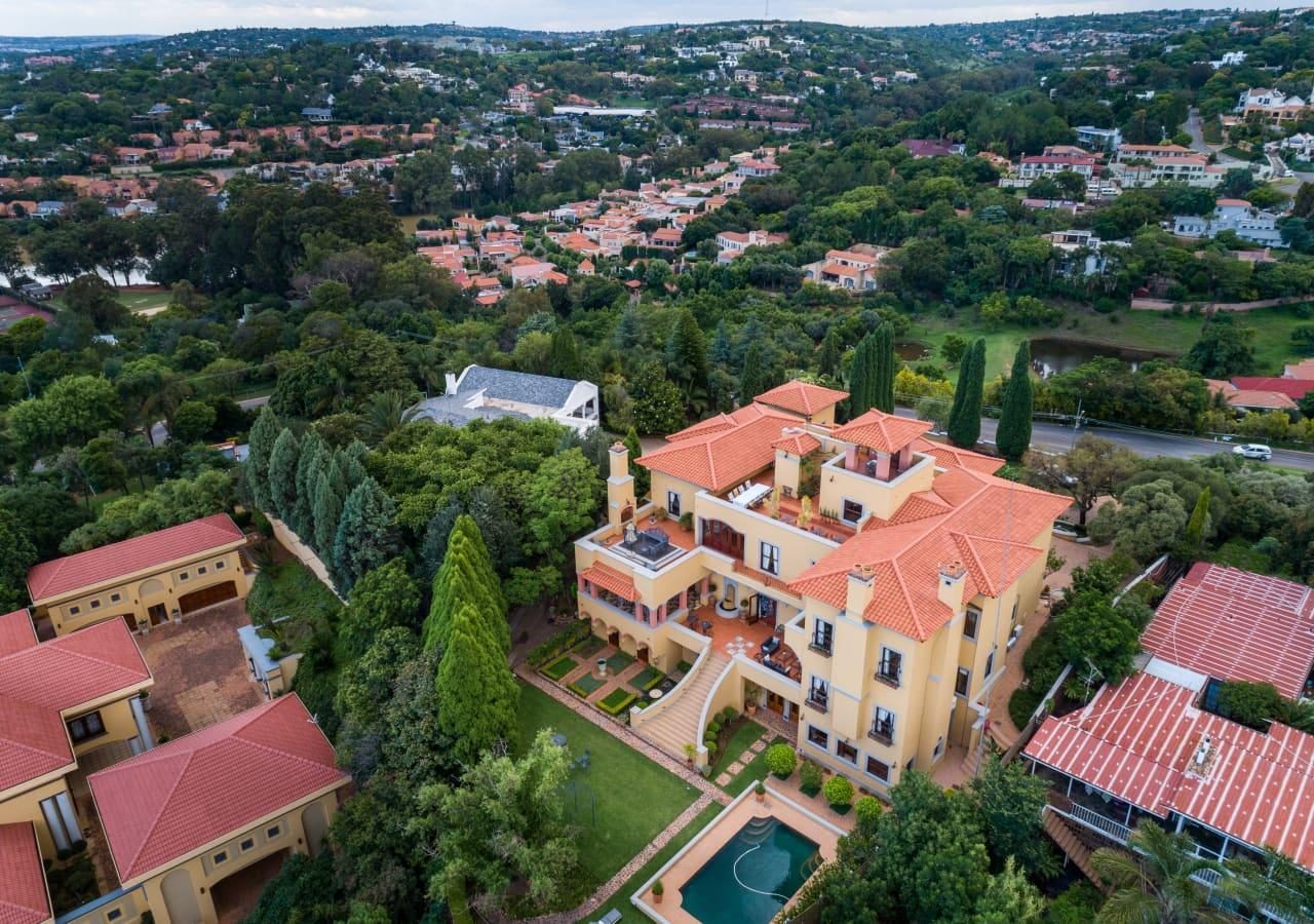 Aerial view of the property