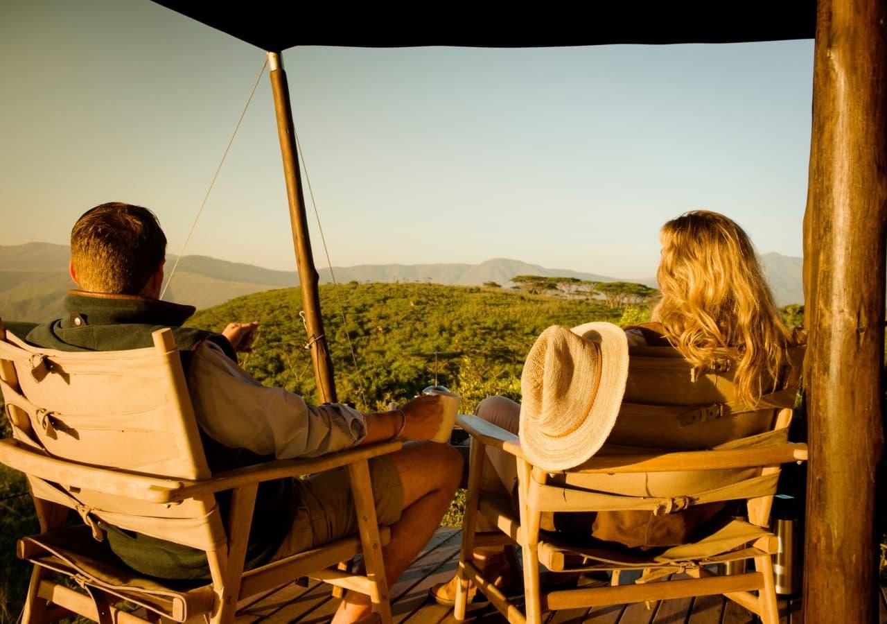 B deck view of the ngorongoro crater