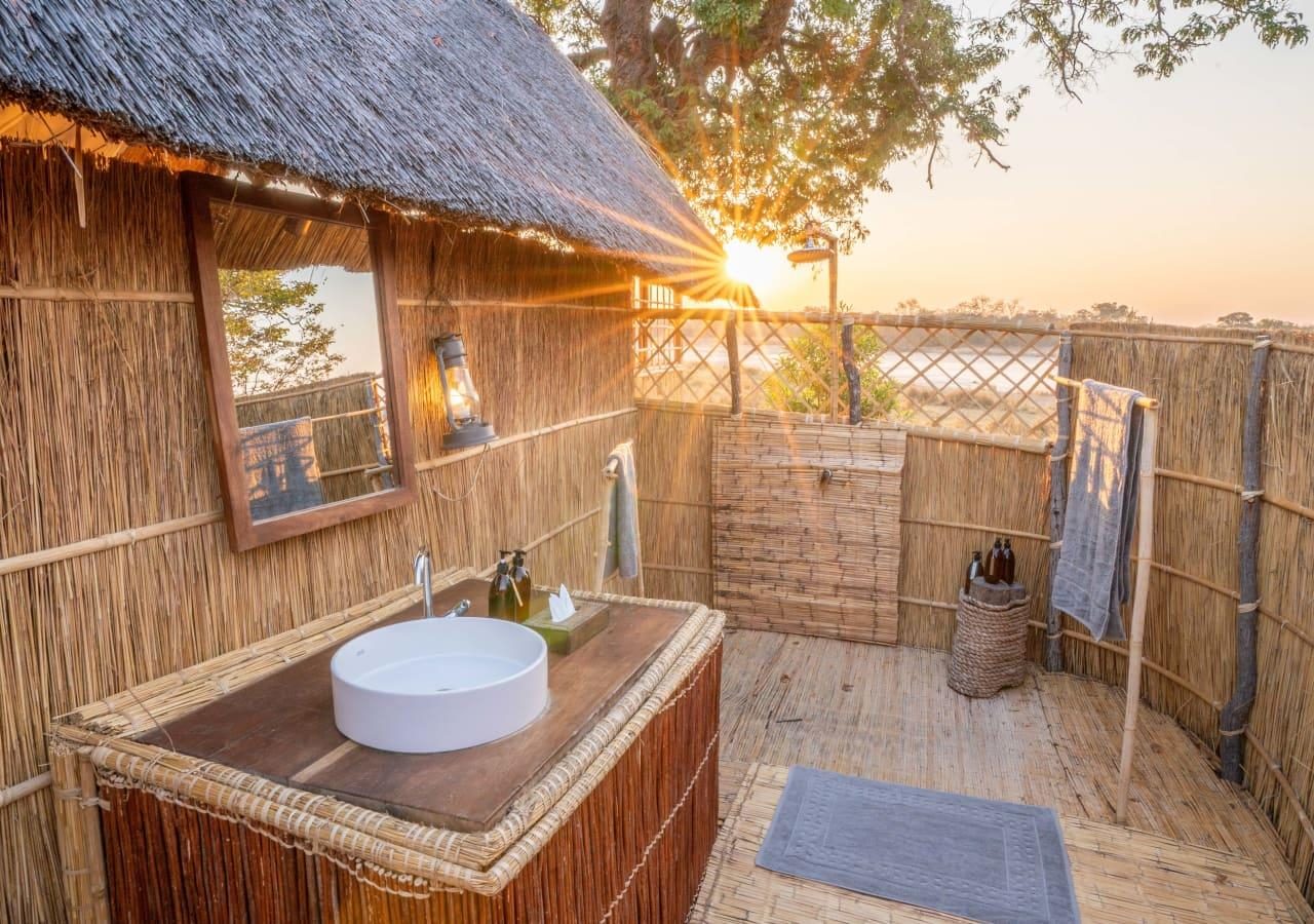 B outdoor bathroom