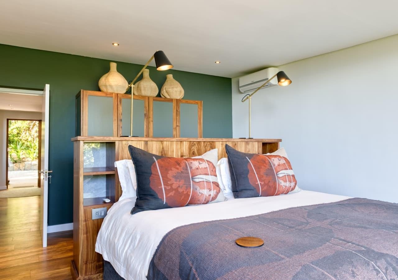 Garden lodge cottage bedroom interior