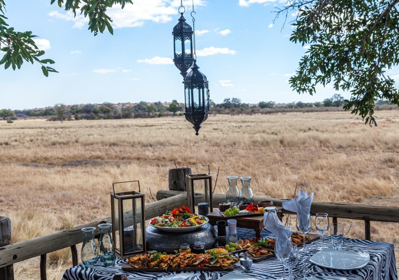 Private lunch setup