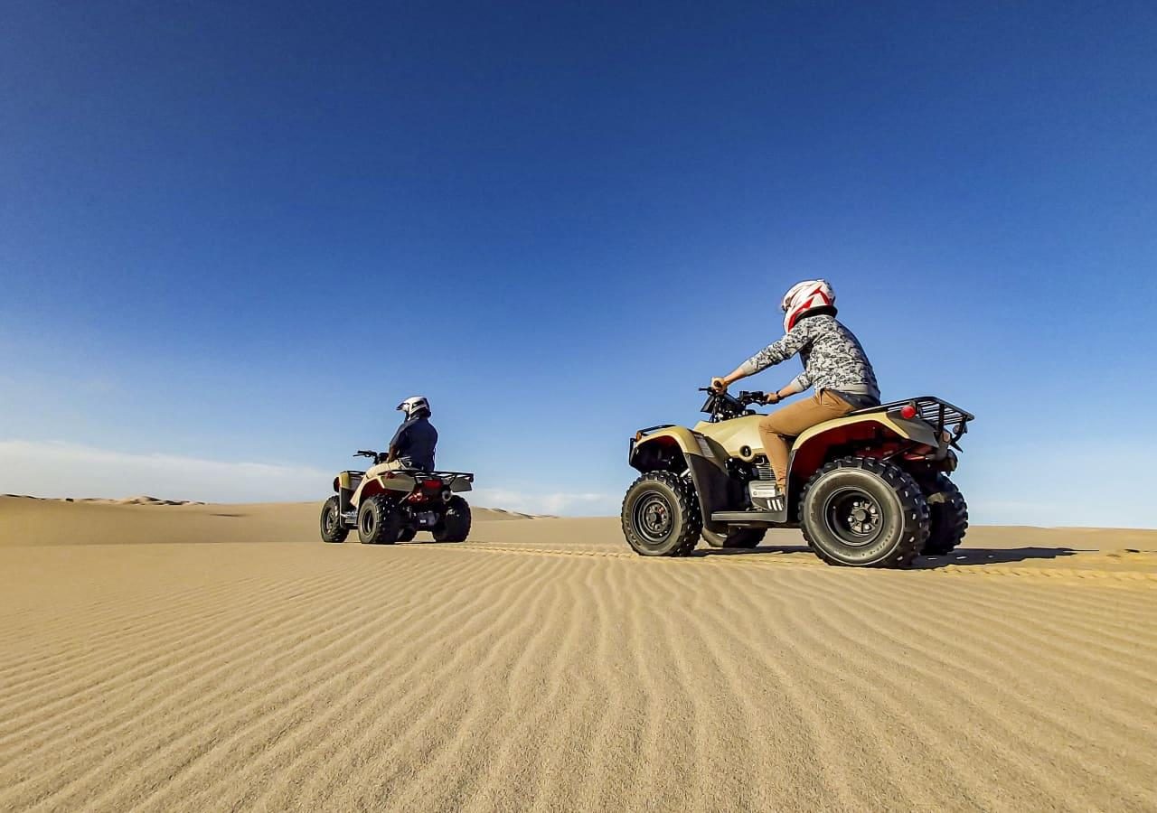 T quad experience across the dunes