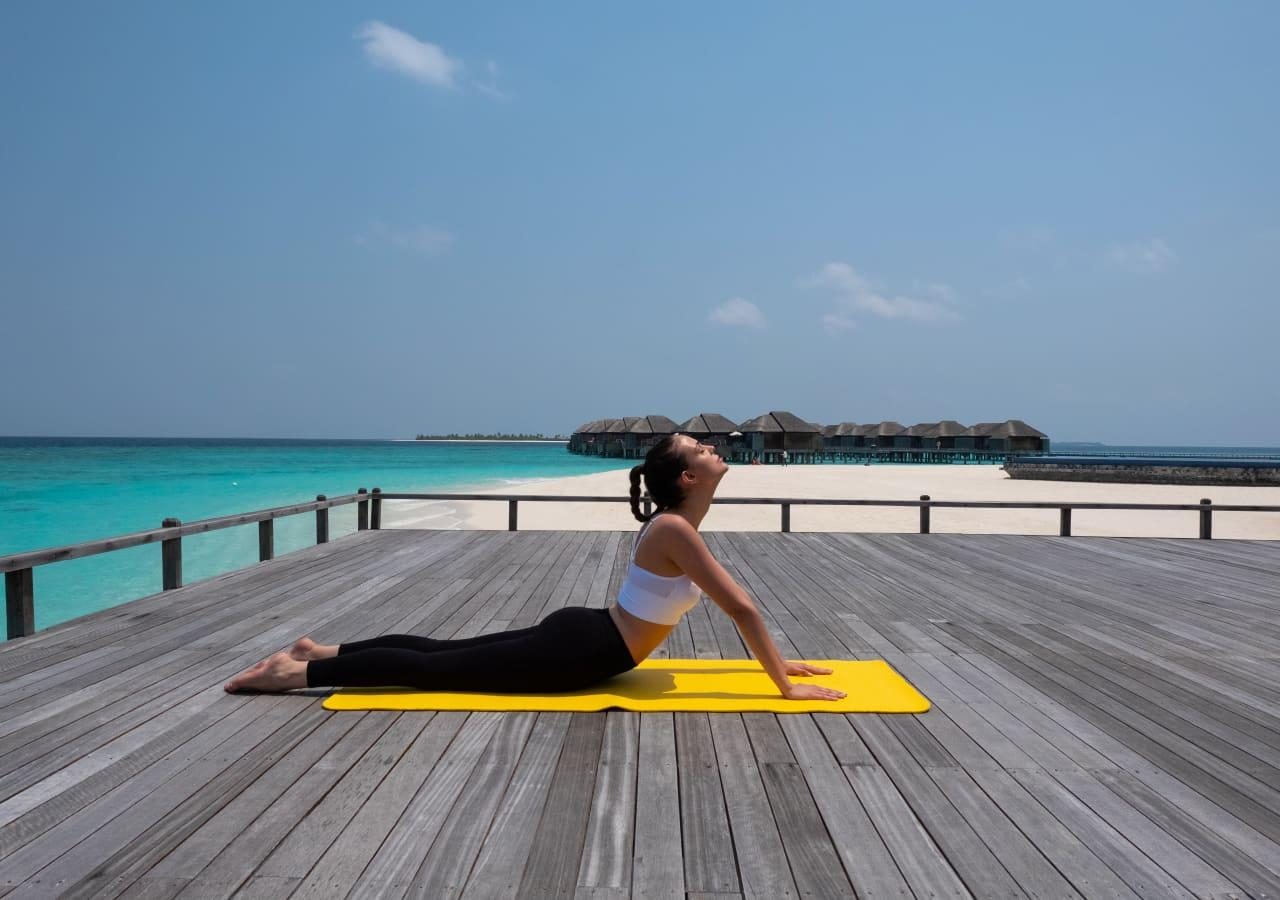 Yoga on the deck