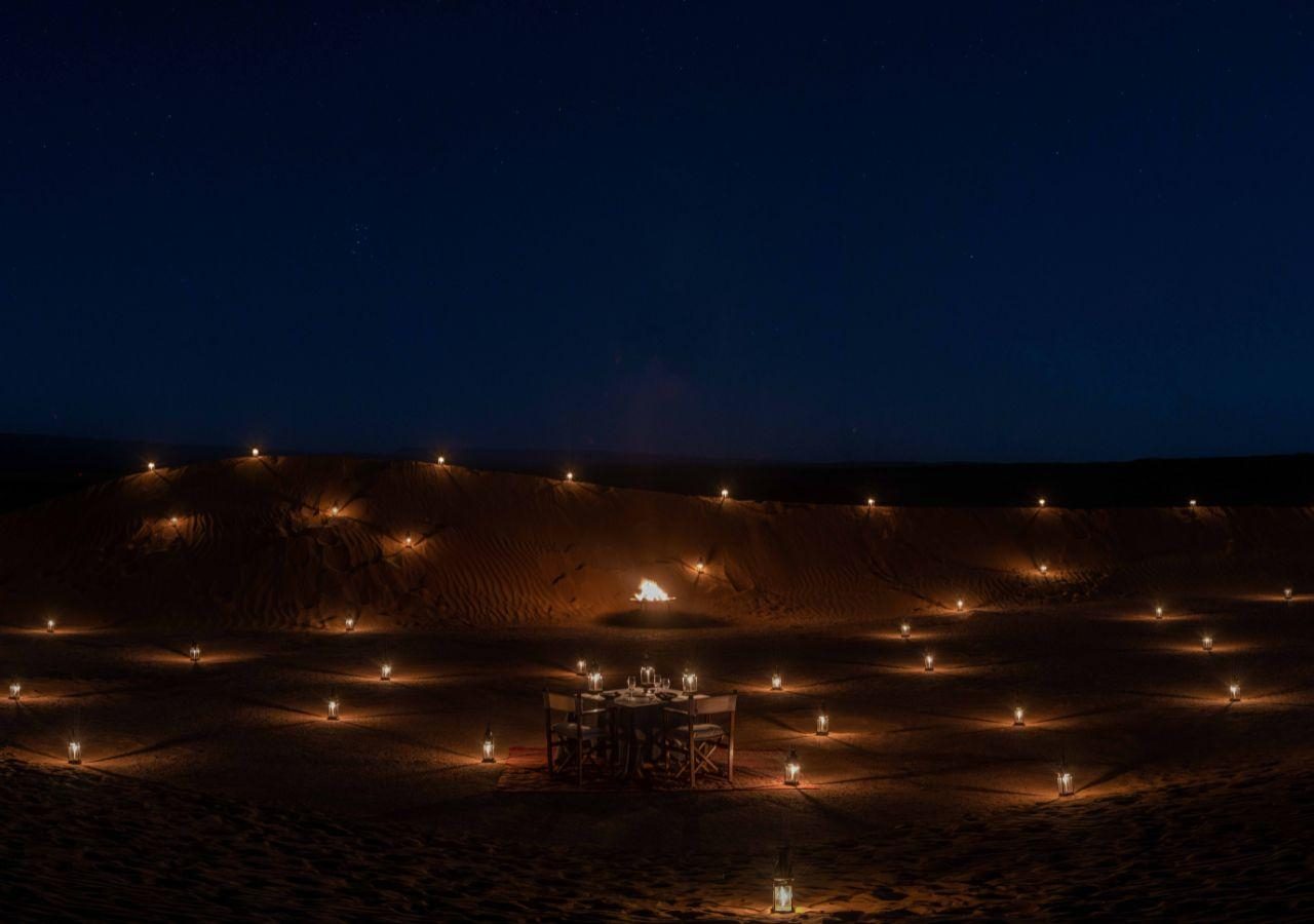 Dar Ahlam Dunes Camp - Candlelight Dinner