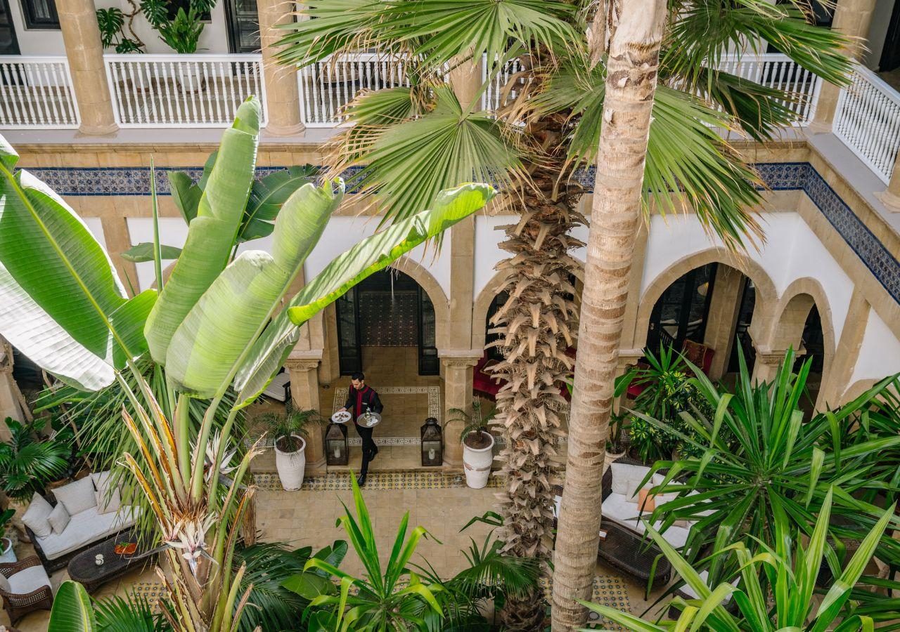 Heure Bleue Palais Courtyard