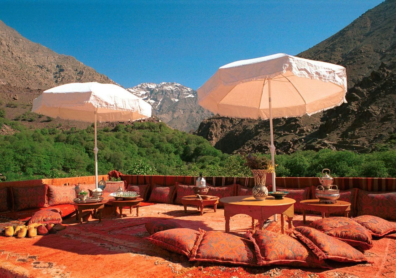 Kasbah du Toubkal Terrace Seating