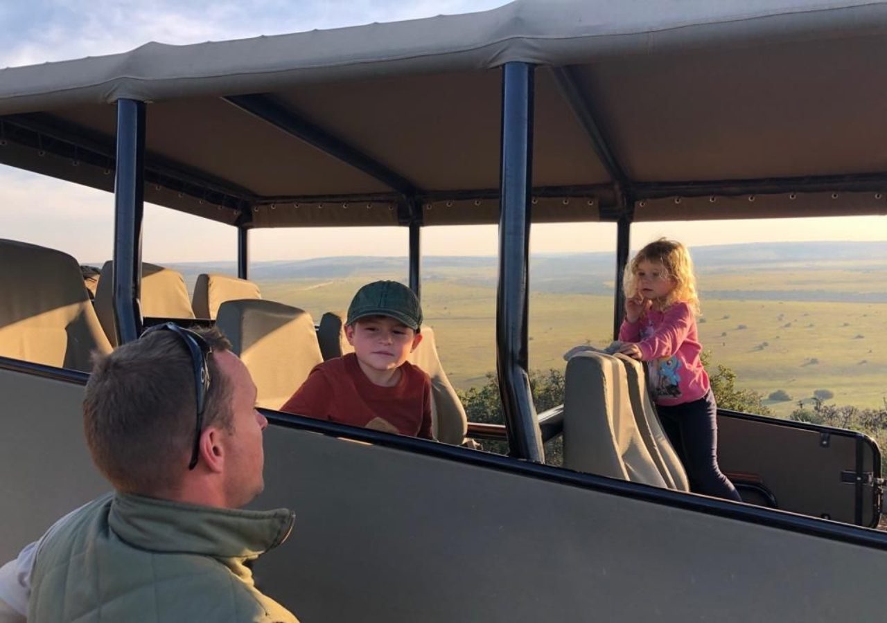Greg Fox family on safari kenya 2022