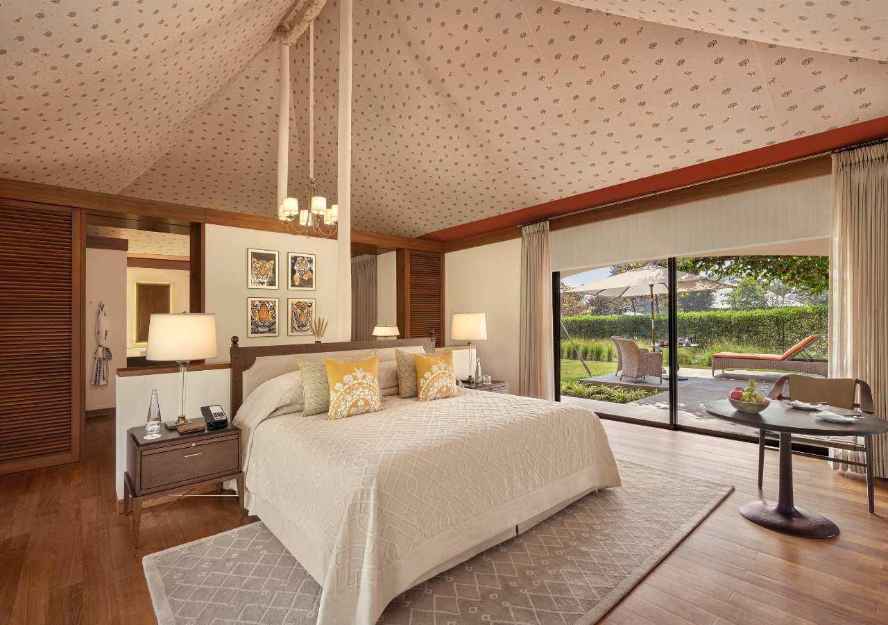 Oberoi Vindhyavilas Wildlife Resort Luxury Tent Bedroom