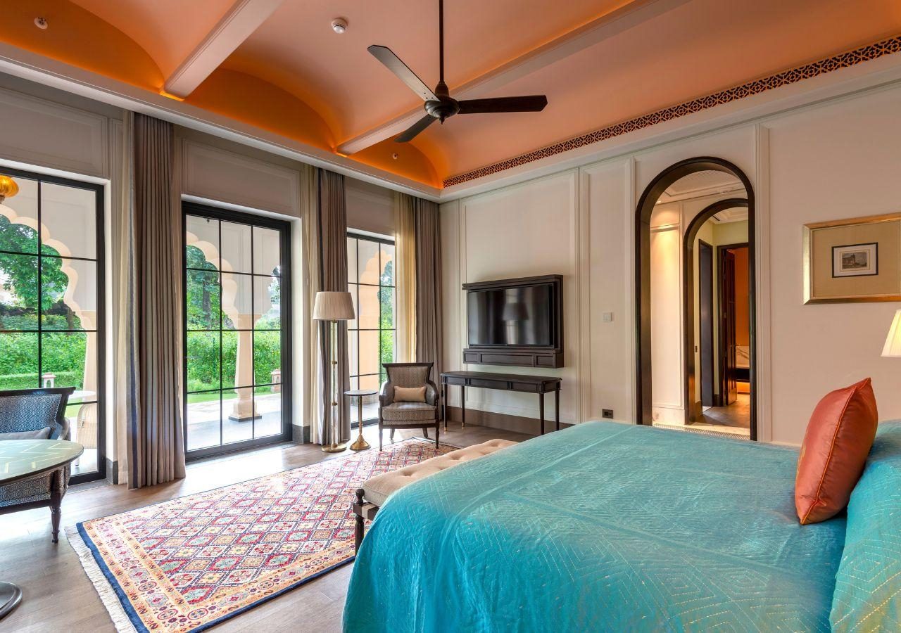 Rajgarh Palace Suite Bedroom
