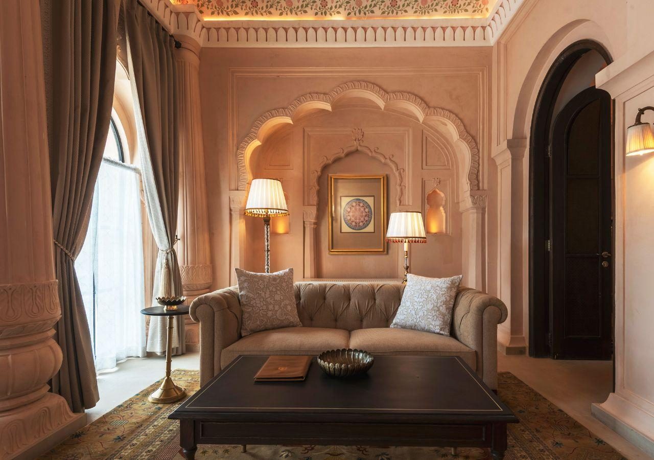 Rajgarh Palace Suite Private Lounge