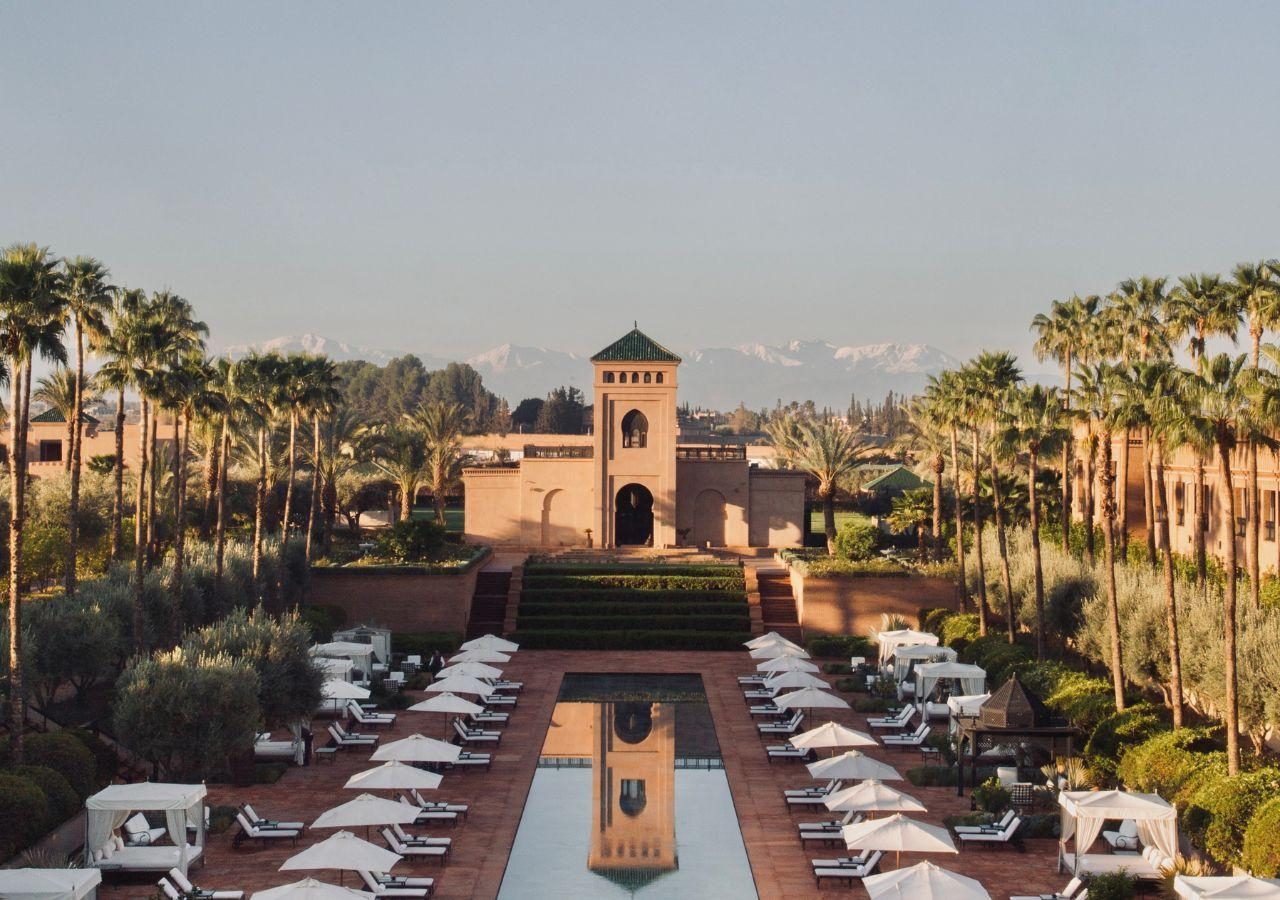 Selman Marrakech Hotel View from Pool Selman