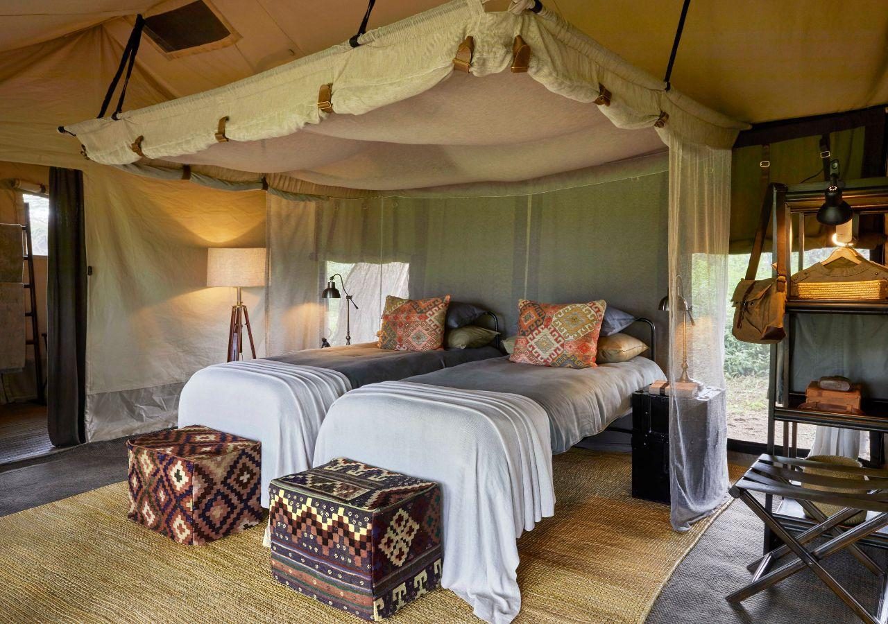 Songa Migrational Camp Family Tent Twin Room