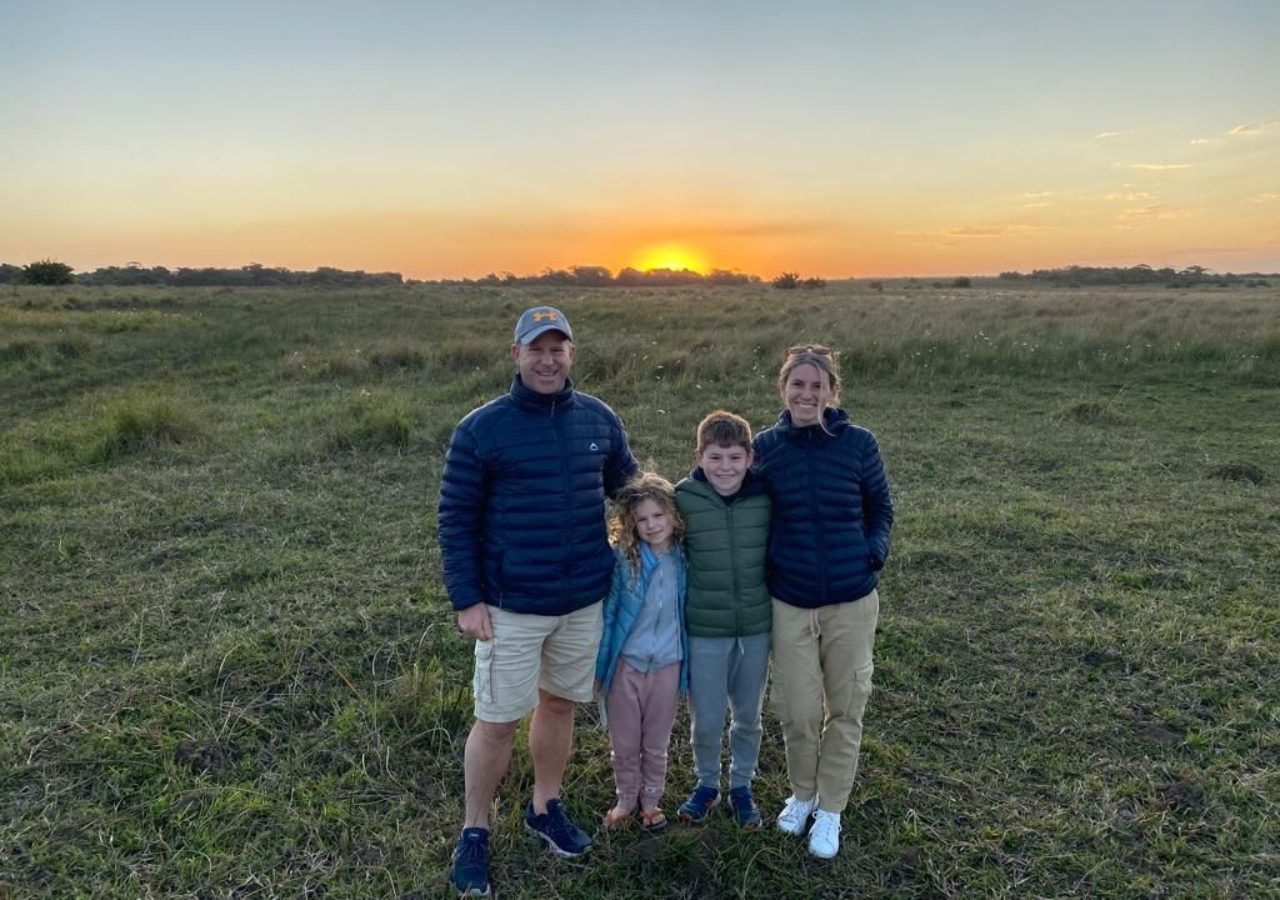 Greg Fox and family sundowners in south africa 2023